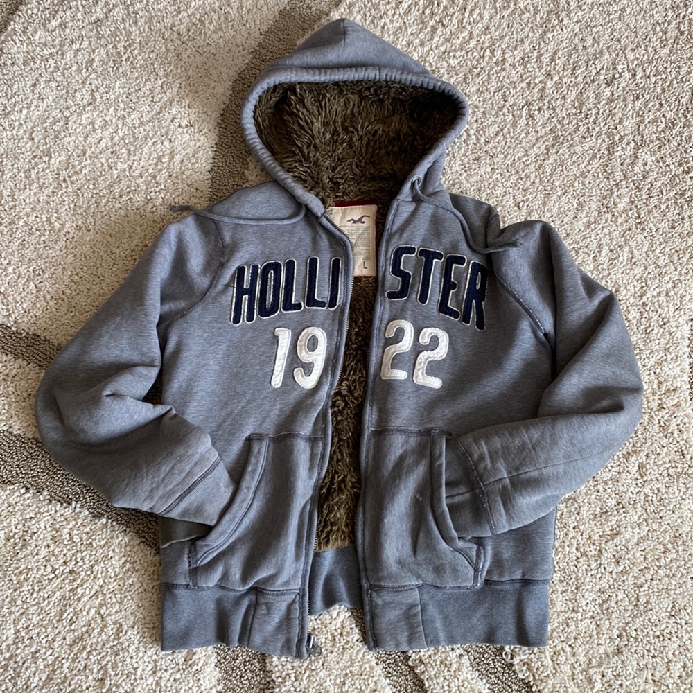 Mens Hollister zip up jacket